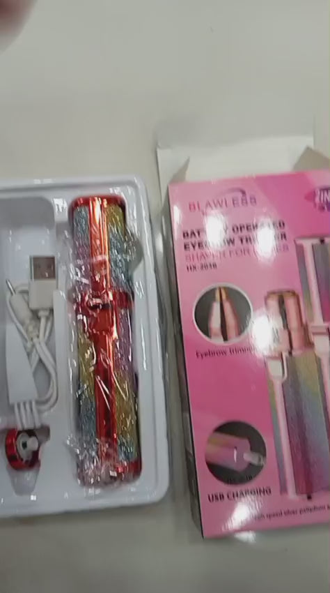 Blawless 2-in-1 USB Rechargeable Eyebrow Trimmer & Shaver (HX-203B)